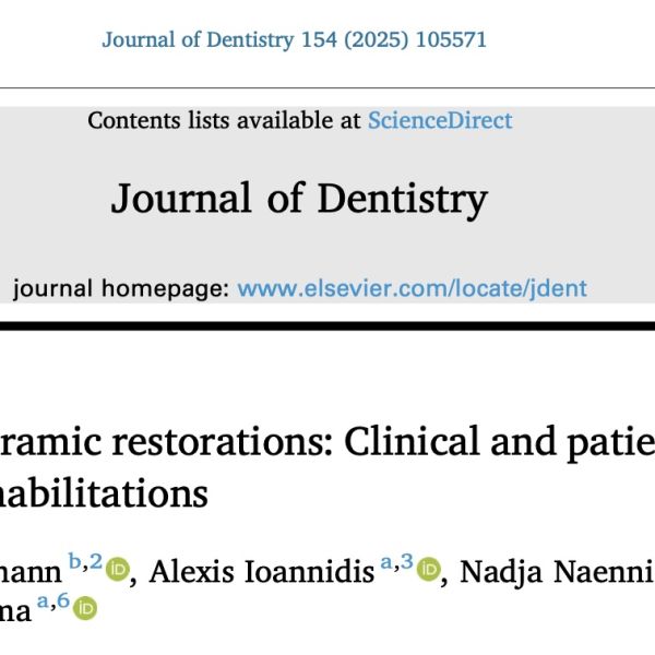 Artikel zum Langzeitverhalten von Veneers und minimal invasiven Seitenzahnrestaurationen